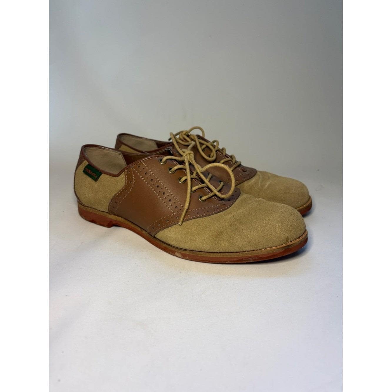 G.H. Bass & Co. Gray Knit Lace-Up Oxfords with Tan Heel Accent G.H. Bass & Co. Lace Oxfords | Mercari main image 4