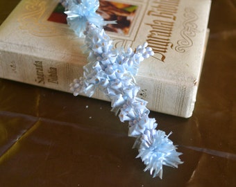 Wedding Lasso, lazo de boda- Handmade Vintage Style Wedding Lazo using Blue Azahares Wax Pod