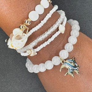 Set di bracciali ispirati alla spiaggia / Gioielli estivi fatti a mano