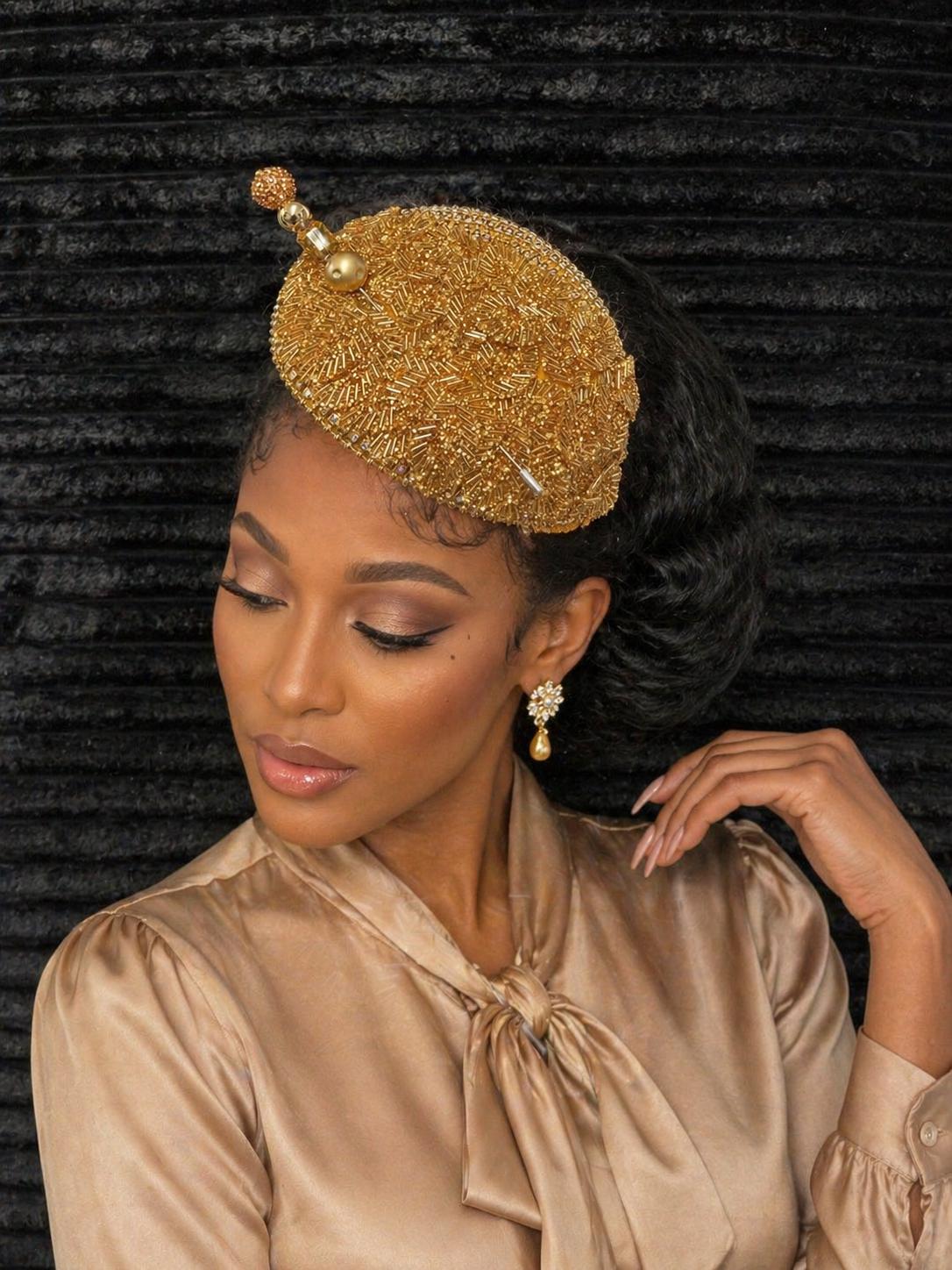 Beaded Fascinator - Etsy display picture 1