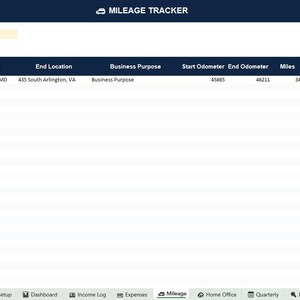1099 Tax Spreadsheet Excel | Self Employed Tax Tracker | Freelancer Income & Expense Calculator | Digital Download image 7