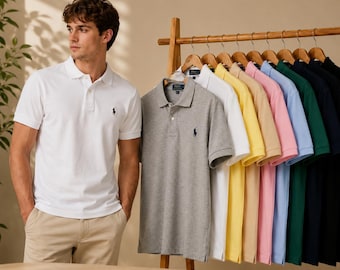 Polo Ralph Lauren Homme Blanc | Polo Coton Classique | Manches Courtes | Style Casual & Chic | Cadeau Homme
