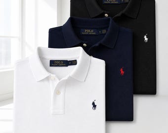 Polo blanco para hombre Ralph Lauren | Polo clásico de algodón | Manga corta | Estilo casual y elegante | Regalo para hombre