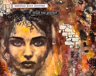 Mixed Media Canvas Art - Trust the Process