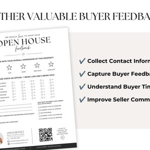 Pacote de Apresentação de Imóveis em Canva | Lista de Presença, Placa de Boas-Vindas com Código QR, Flyer do Imóvel e Formulário de Feedback | Kit de Marketing Imobiliário BH1 imagem 6