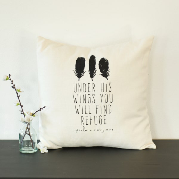 Under His Wings pillow cover