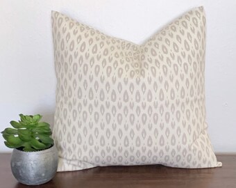 Grey and off white Pillow Cover