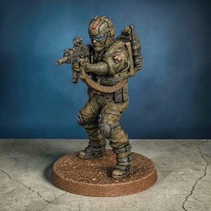 Cobra Tele Viper Trooper 1 Mini, Estatua de Infantería Futurista, Escultura de Comando Armado