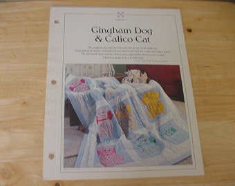 Best-Loved Quilt patterns /& templates Gingham Dog /& Calico Cat ~ Quilt /& Blocks