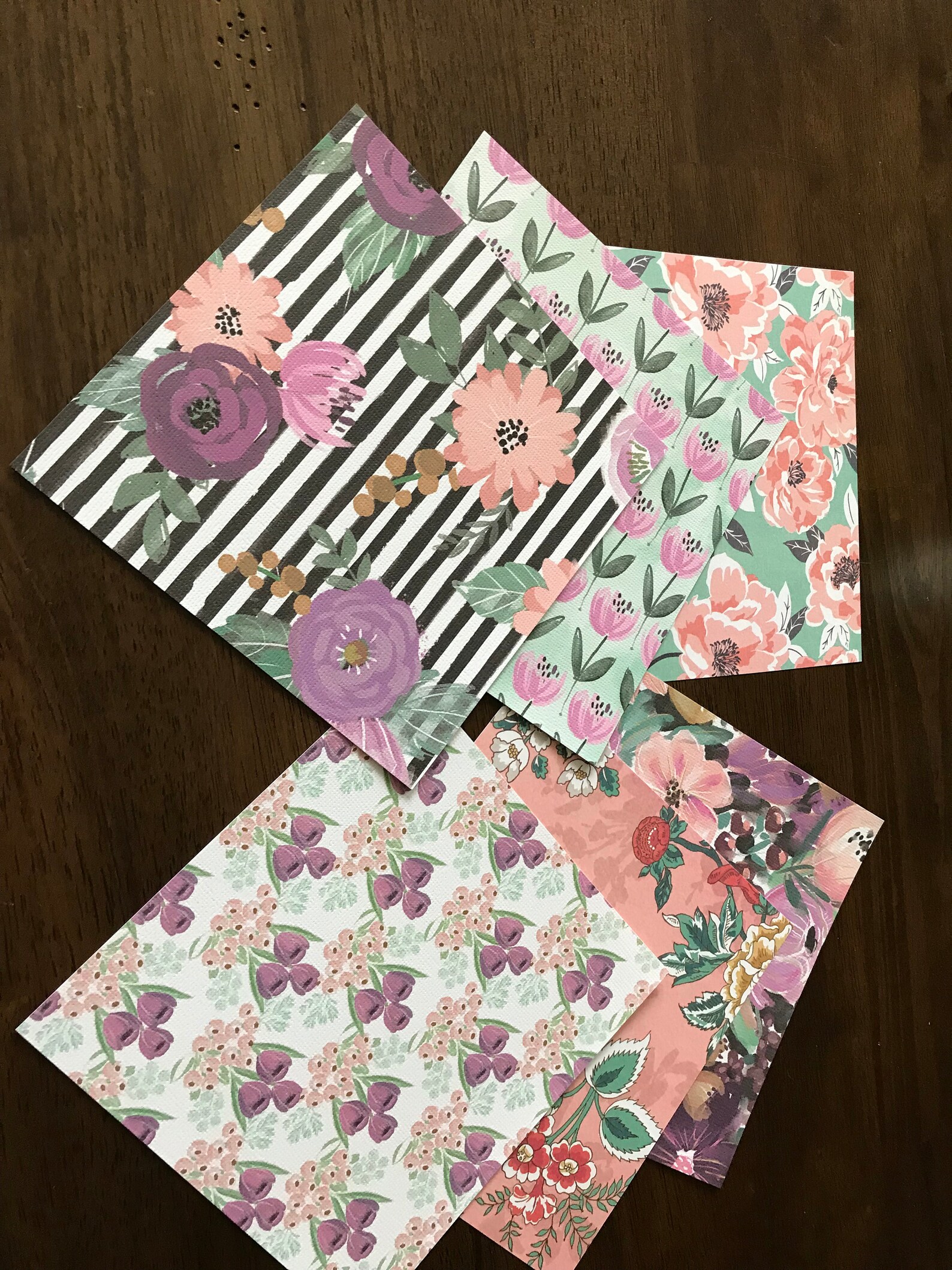25 Pieces of 6 x 6 Scrapbook Cardstock Paper Etsy
