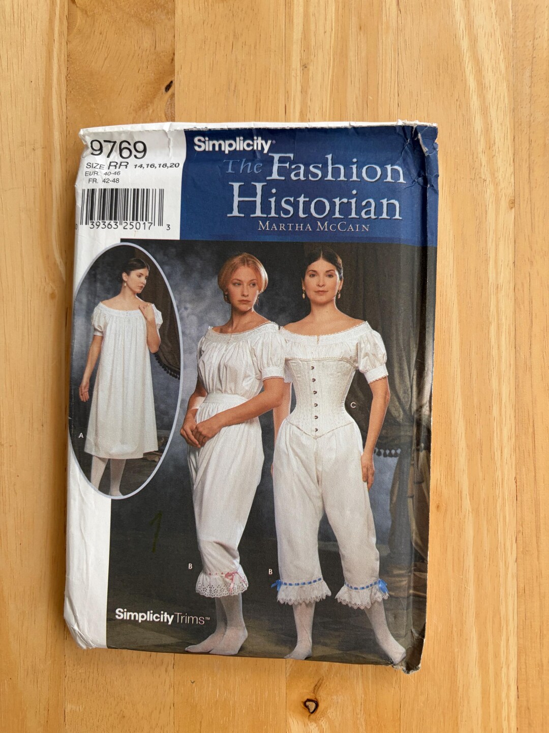 Pattern 9769 2002 Simplicity Pattern 9769, Civil War Undergarments, Misses Sizes 14 ...