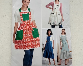 Simplicity S9435 Apron Sewing Pattern: XS-XL, 2 Lengths, Uncut, 2021