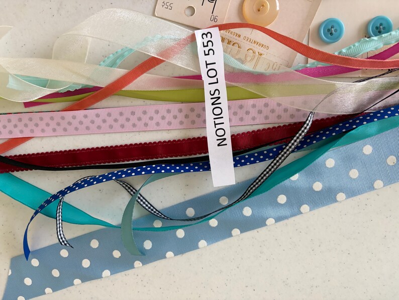 Sample Ribbon Button Vintage Ribbons, Buttons, Notions Lot 553 - Etsy
