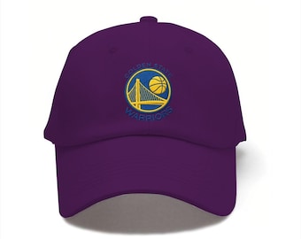 Casquette de baseball en denim brodé Golden State Warriors, chapeau papa à boucle en métal réglable 100 % coton, chapeau de soleil unisexe pour fans de basket-ball