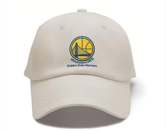 Casquette de baseball unisexe en denim brodé Warriors, casquette à boucle en métal réglable 100 % coton, chapeau de soleil de sport décontracté et durable pour les amoureux