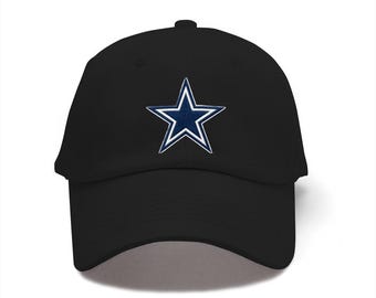 Casquette de baseball décontractée en denim brodé des Cowboys de Dallas, 100 % coton denim, casquette à boucle en métal réglable et durable, chapeau de collection pour hommes et femmes