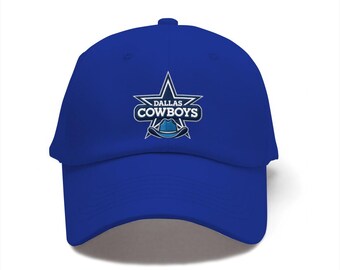 Casquette de baseball en denim brodé des Cowboys de Dallas, chapeau de soleil à boucle en métal réglable 100 % pur coton, chapeau de papa sportif décontracté unisexe pour fans