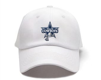 Casquette brodée en coton de qualité supérieure des Cowboys de Dallas, casquette de baseball réglable en métal en denim unis, casquette de baseball unisexe pour voyages et sports de plein air