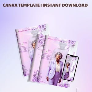 Editable 8 Page Obituary Template