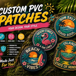 Custom 3D PVC Patches, Rubber Logo Emblem, Hook and Loop Backing