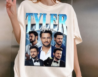 Tyler Hynes Retro Collage Graphic Tee, 90s Rap-Tee Style Fan Shirt