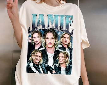 Jamie Campbell Bower Vintage Retro Collage T-Shirt, 90s Style Bootleg Tee