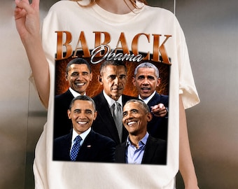 Retro Barack Obama Comfort Colors T-Shirt, Fan Gift