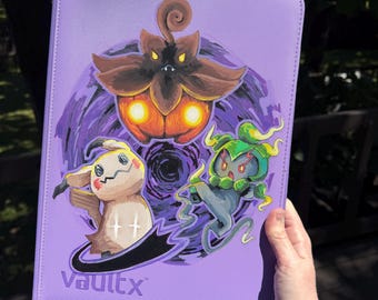 CUSTOM 9 Pocket Hand-painted Trading Card Binder