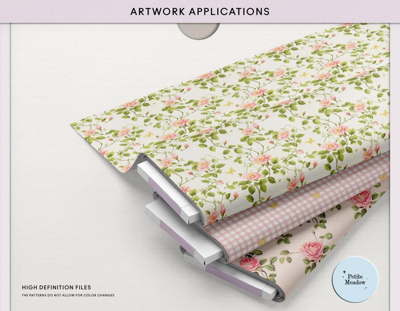 Watercolor Pink Roses Digital Paper Pack, Spring Floral Seamless ...