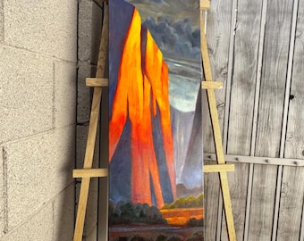 Schlucht Sonnenaufgang - Original Ölgemälde