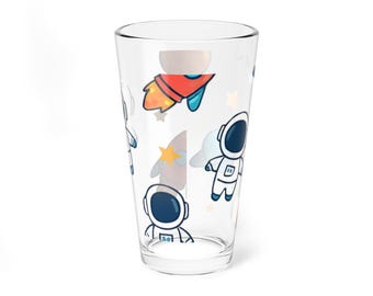 Vaso mezclador con un bonito diseño de astronauta
