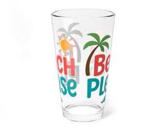 Beach Please - Verre à mélange, 16 oz