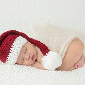 Crochet Santa Hat Pattern, Baby Santa Pattern, Baby Santa Hat Pattern, Elf Hat Pattern, Crochet Pattern, Crochet Christmas Pattern