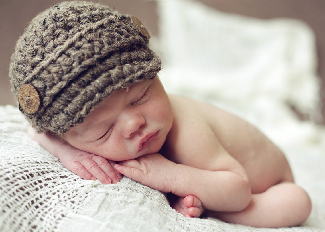 Baby Newsboy Hat Newborn Newsboy Hat Baby Boy Hat Baby Boy Etsy