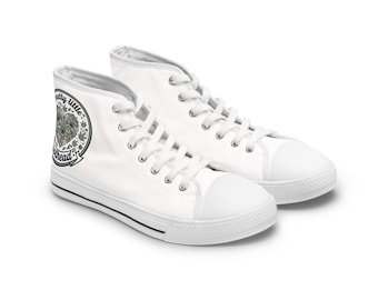 White High Top Sneakers | Classic Canvas Converse Style Shoes