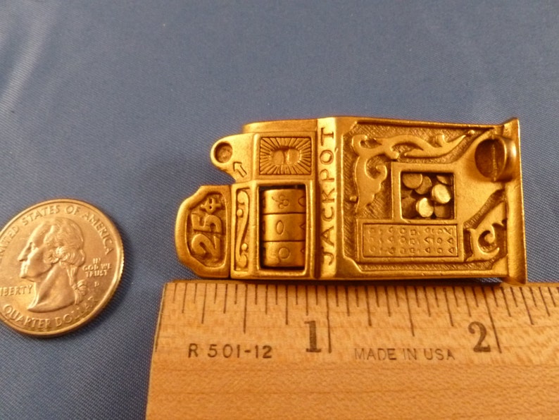 Brooch gold Slot machine jewelry gambler gambling womans gift Etsy