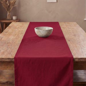 Classic Red Cotton Table Runner, Placemats, & Napkins