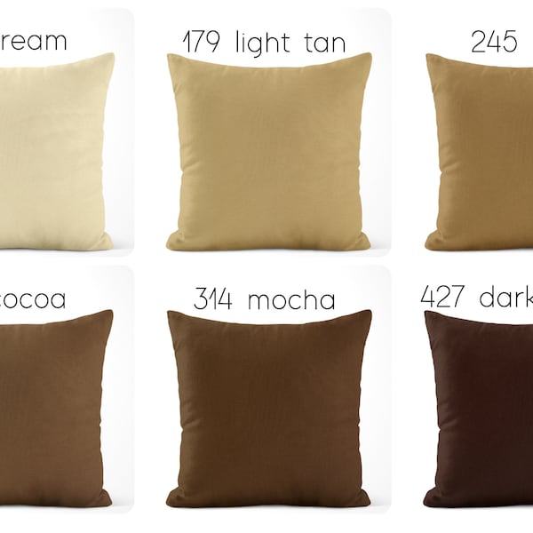 Brown Throw Pillow Etsy