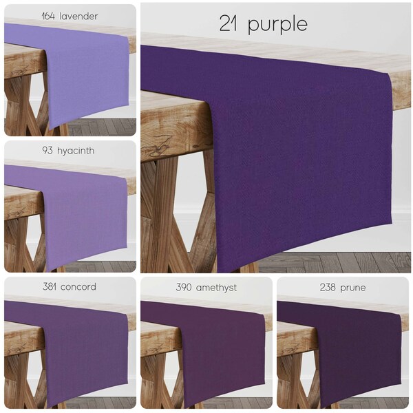 Purple Table Runner Etsy