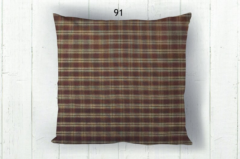 Brown and Tan Pillow Cover / Decorative Rustic Country Etsy