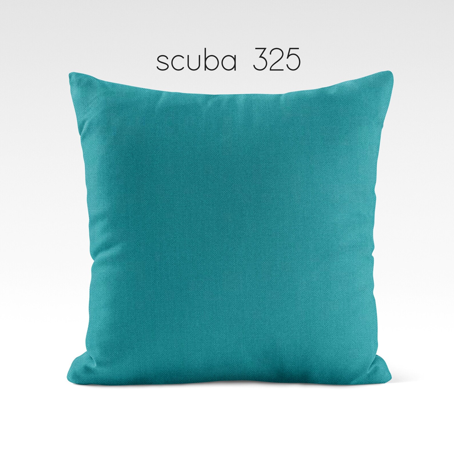 Solid Color Aqua Teal Pillow Covers USA Handmade Modern Etsy