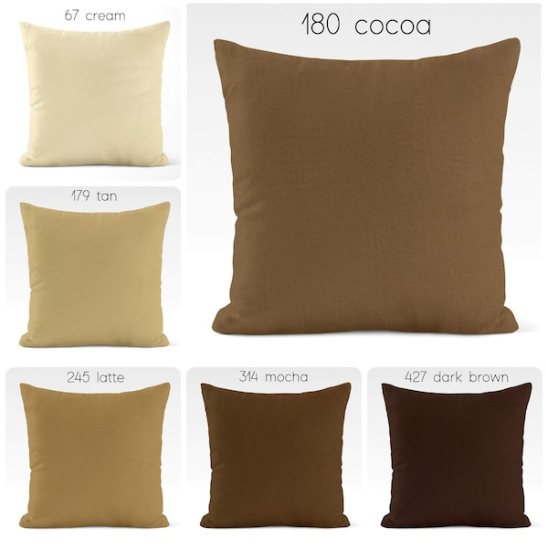 Dark Brown Pillow Etsy
