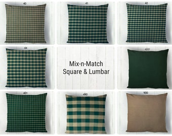 hunter green pillows