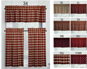 Country kitchen window treatment