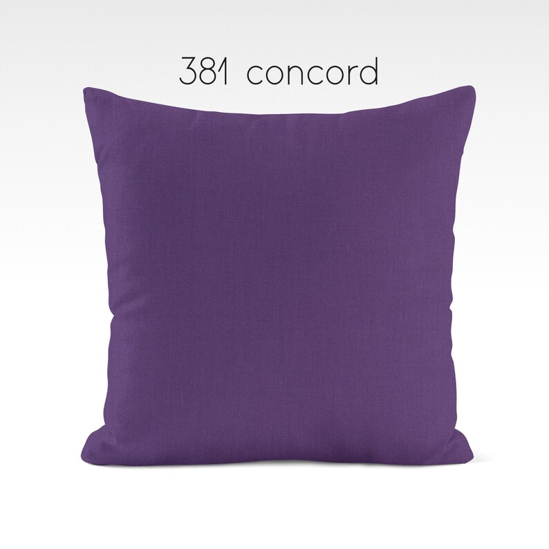Solid Purple Pillow Covers Lavender to Dark Eggplant USA Etsy