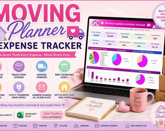 Moving Planner and Tracker Template using Google Sheets and Excel