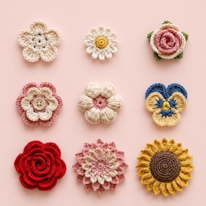 Blumen Häkelanleitung Bundle PDF | 9 Blumen Amigurumi Designs Tutorial (Digitaler Download)