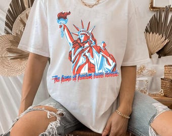 Estatua de la Libertad estilo retro en formato SVG, gráfico patriótico de EE. UU., arte del Día de la Independencia (descarga digital)