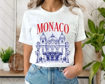 Gráfico de estilo vintage del Casino de Mónaco (Descarga digital)