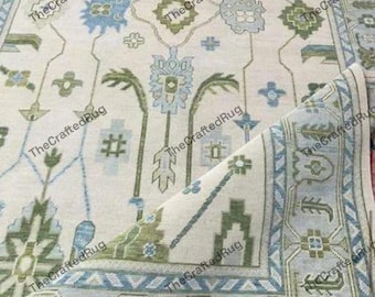 Blau Grün Floral Teppich Traditionellen Orient Teppich für Wohnzimmer Elegant Botanischer Schlafzimmer Boden Teppich Neutral Wohnkultur Akzent Teppich 6x9